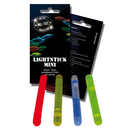 Luz química MINI 4 cm verde, barra luminosa pequeña para emergencias