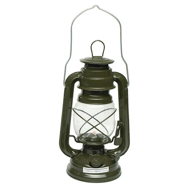 Lámpara de petróleo verde 23 cm