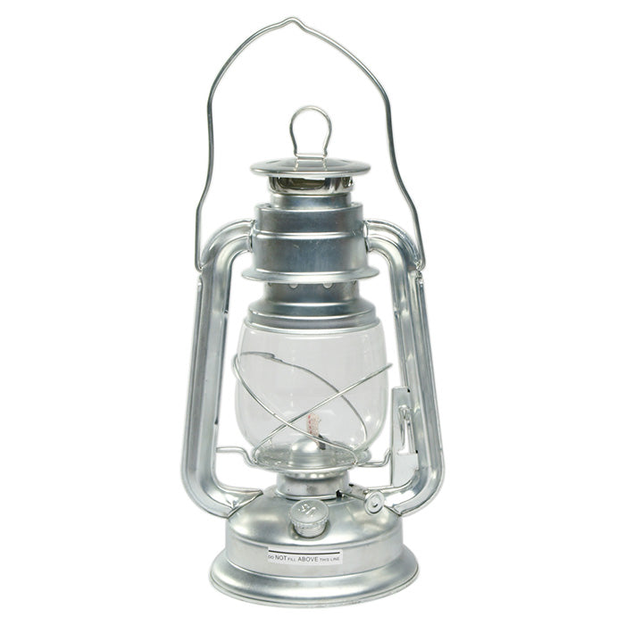 Lámpara de queroseno galvanizada ZINK de 28 cm