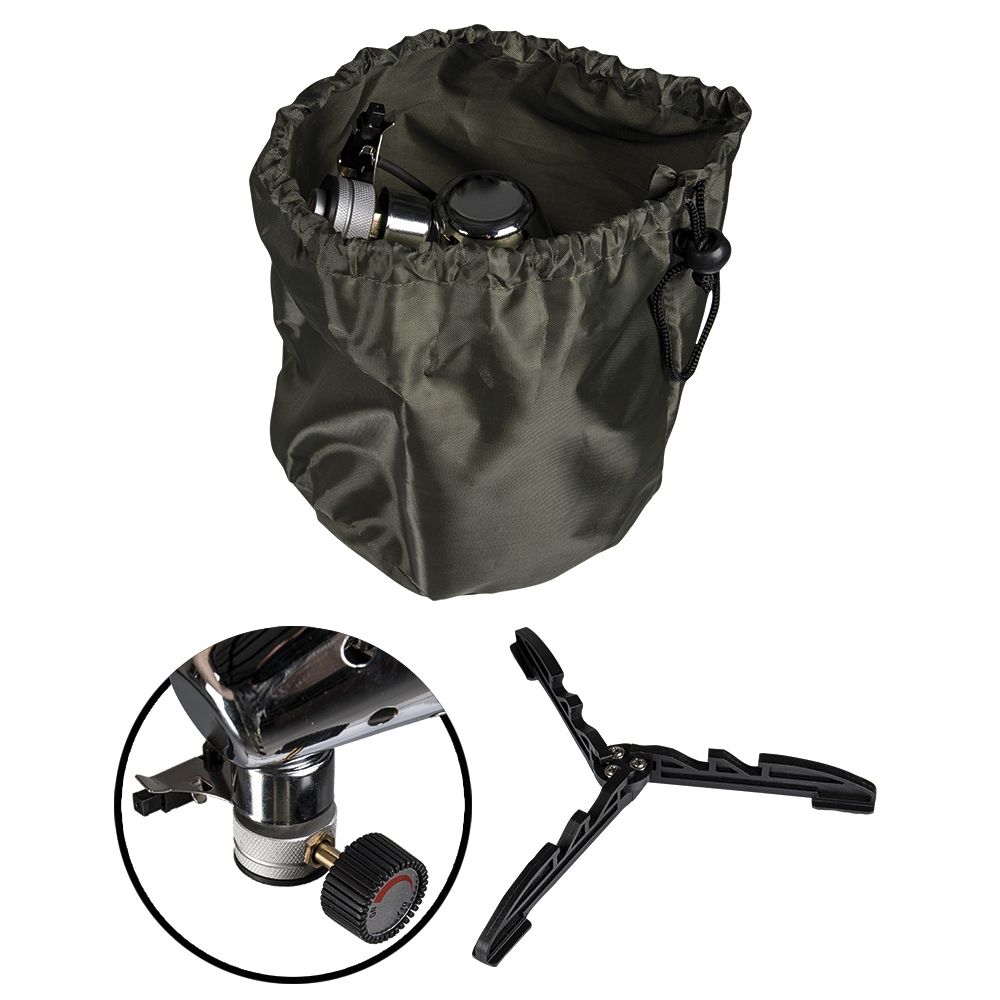 Calentador para cartuchos de gas roscados, accesorio para hornillos de camping