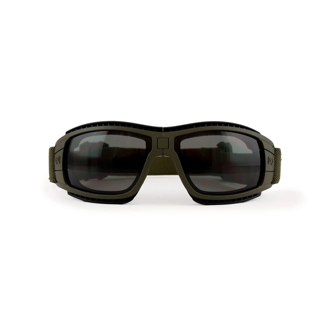 Gafas tácticas LYNX plegables con 2 cristales y montura verde