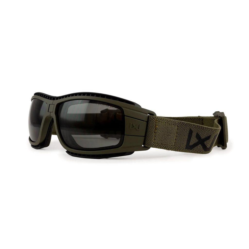 Gafas tácticas LYNX plegables con 2 cristales y montura verde