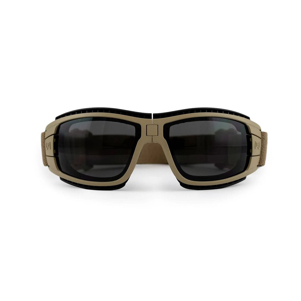Gafas tácticas LYNX plegables con 2 cristales y montura verde