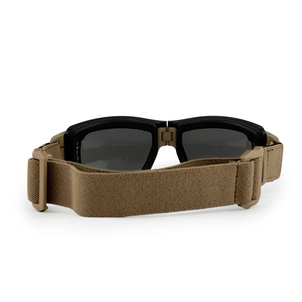 Gafas tácticas LYNX plegables con 2 cristales y montura verde