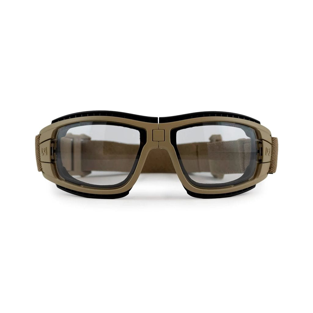 Gafas tácticas LYNX plegables con 2 cristales y montura verde