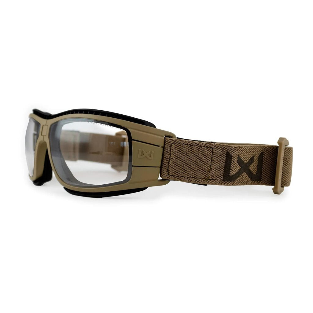 Gafas tácticas LYNX plegables con 2 cristales y montura verde