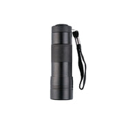 Linterna compacta negra multiusos con 12 LED