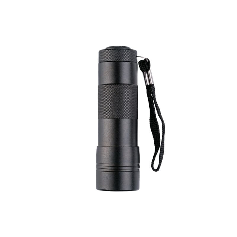 Linterna compacta negra multiusos con 12 LED