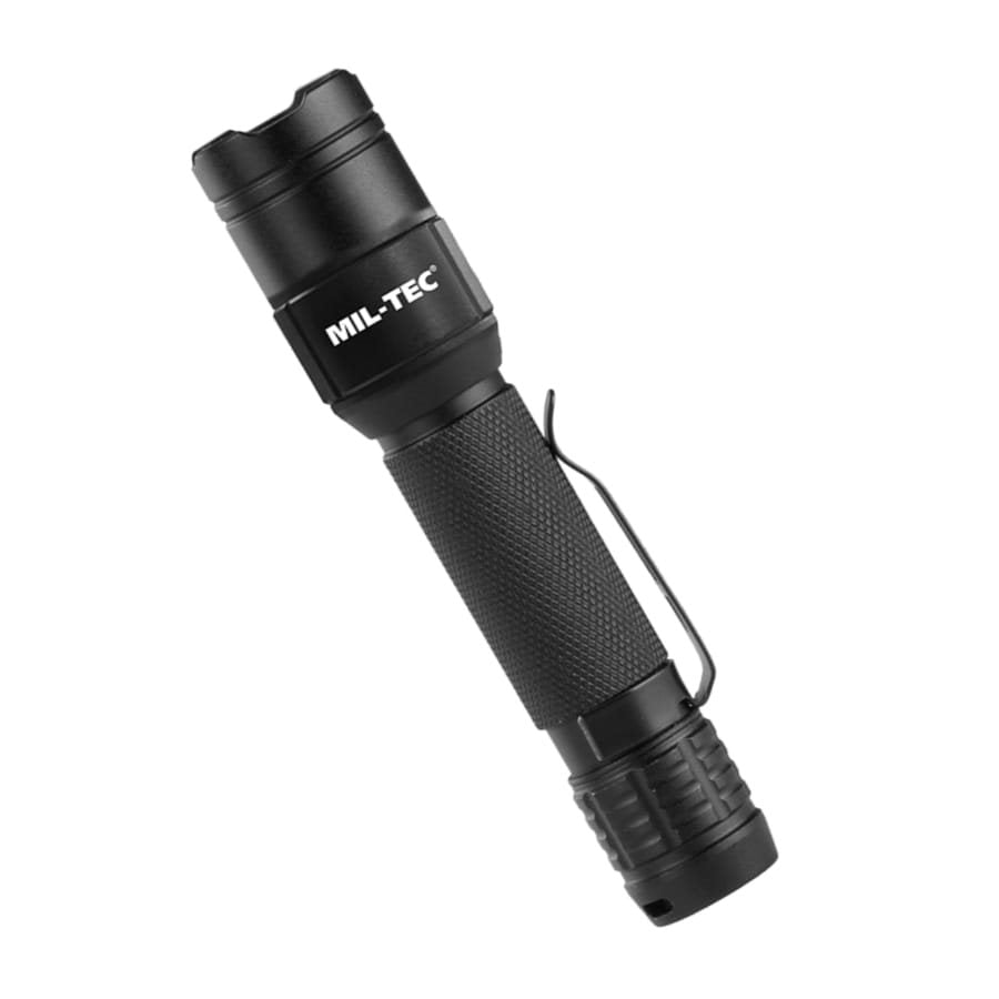 Linterna de mano MINI 450 lm IPX7 recargable con funda negra