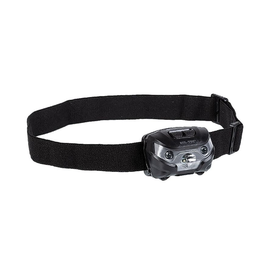 Linterna frontal LED CREE negra - vista frontal del producto