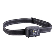 Linterna frontal recargable GC260 negra con LED blanco, verde y rojo