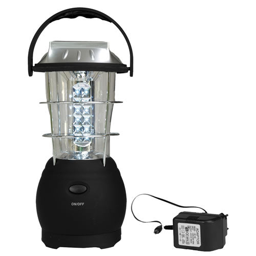 Linterna AKKU 36 LED recargable solar dinamo impermeable con asa (15196100)