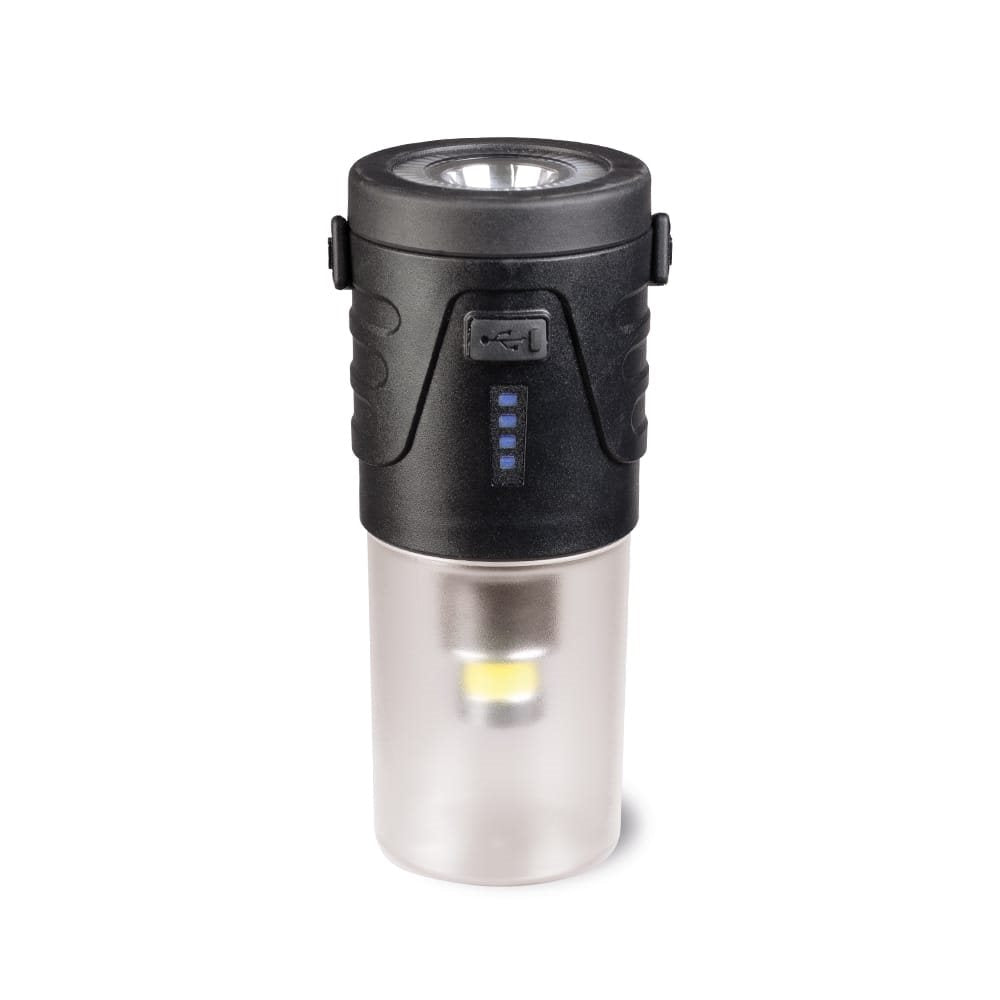 Lámpara recargable MIL-TEC 410lm IPX4 negra para exterior