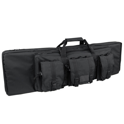 Bolsa para rifle 105 cm verde con 3 bolsillos desmontables y correas