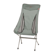 Silla plegable OBSERVER gris con respaldo de malla y armazón de aluminio