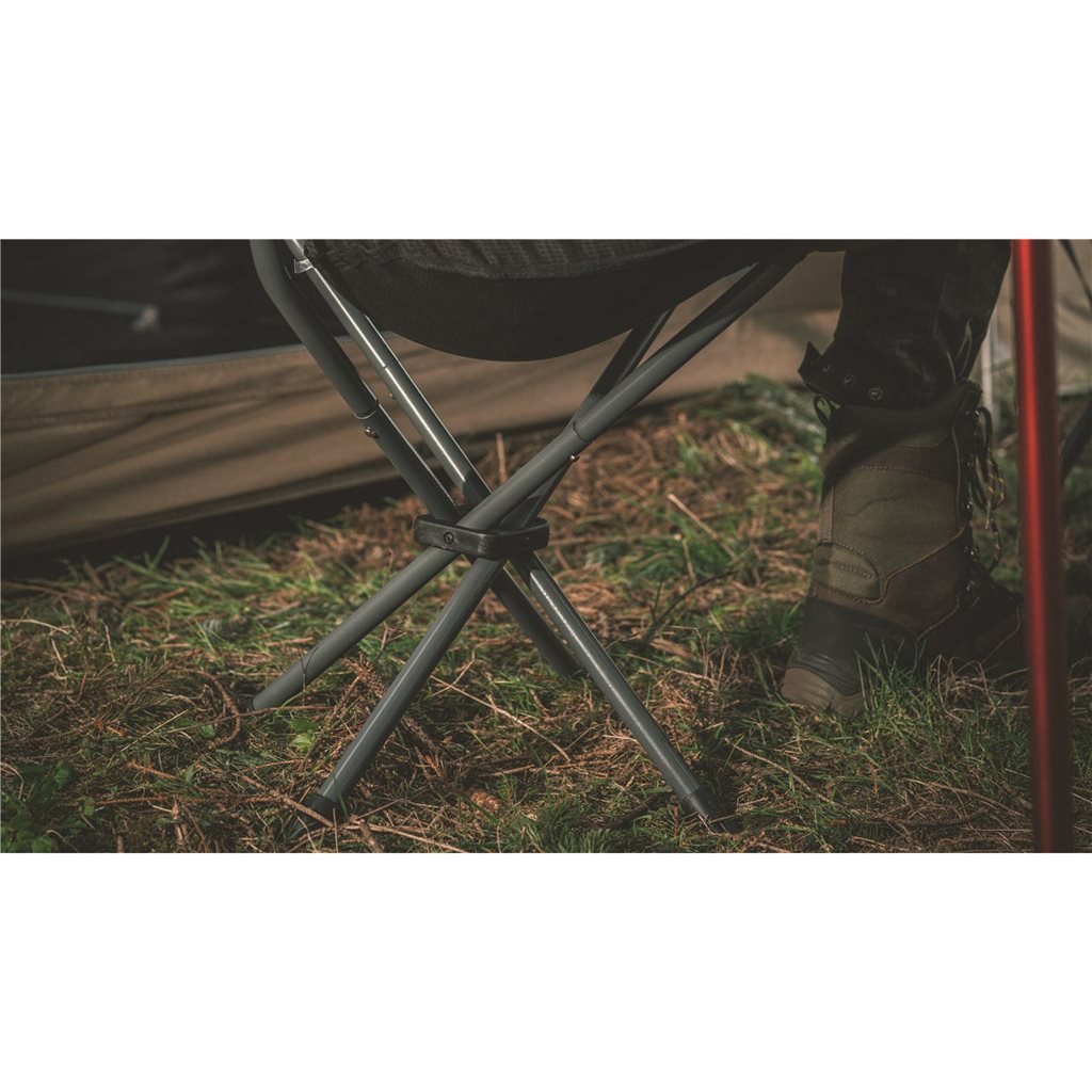 Silla plegable SEARCHER con estructura de acero y tejido 600D Oxford, malla ventilada