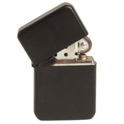 Encendedor a gasolina tipo US negro, tamaño 3,7 x 1,2 x 5,7 cm