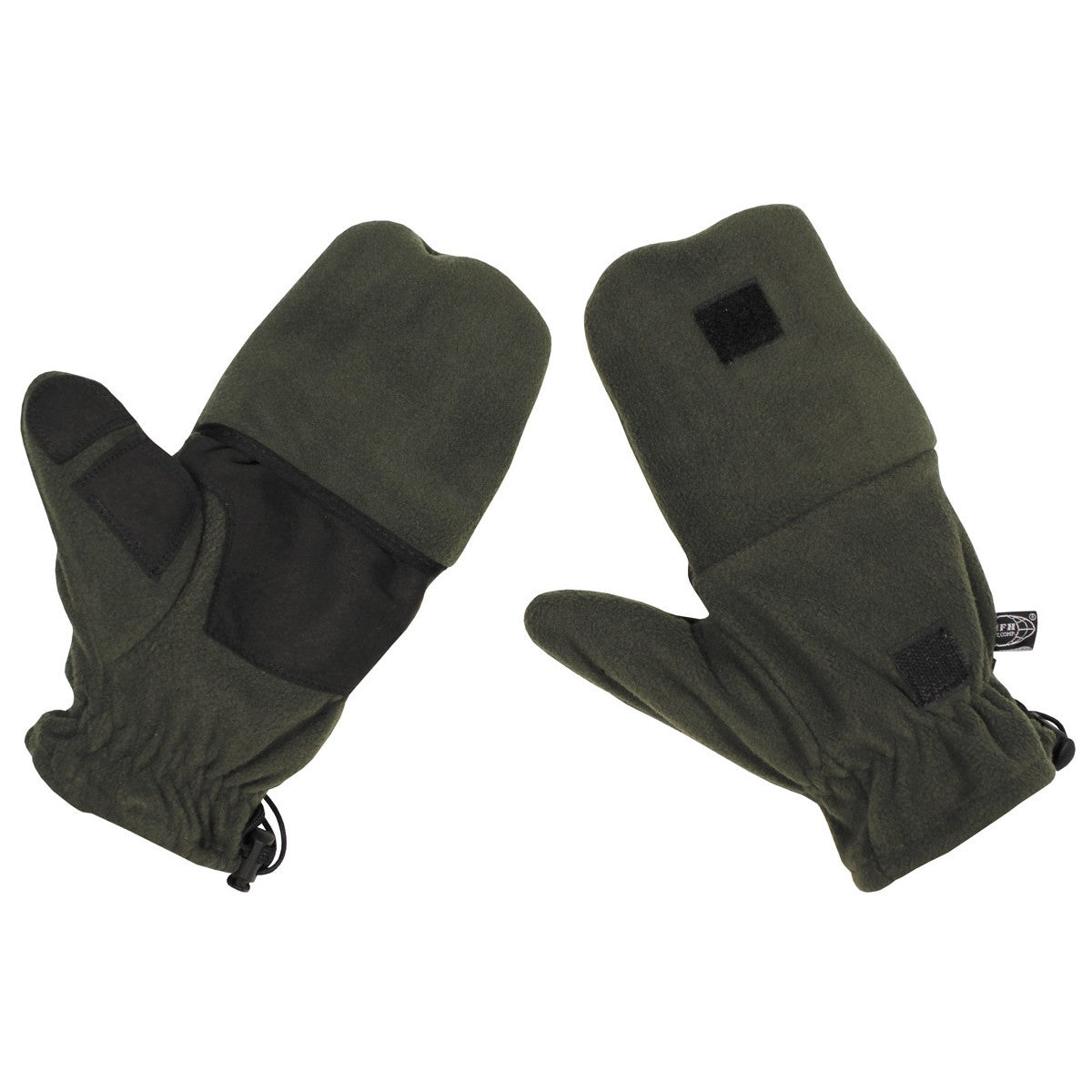 Guantes Forro Polar Convertibles con protección abatible para dedos y cierre de velcro