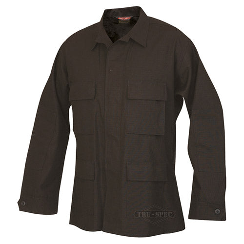 Chaqueta BDU US negra de algodón rip-stop TRU-SPEC