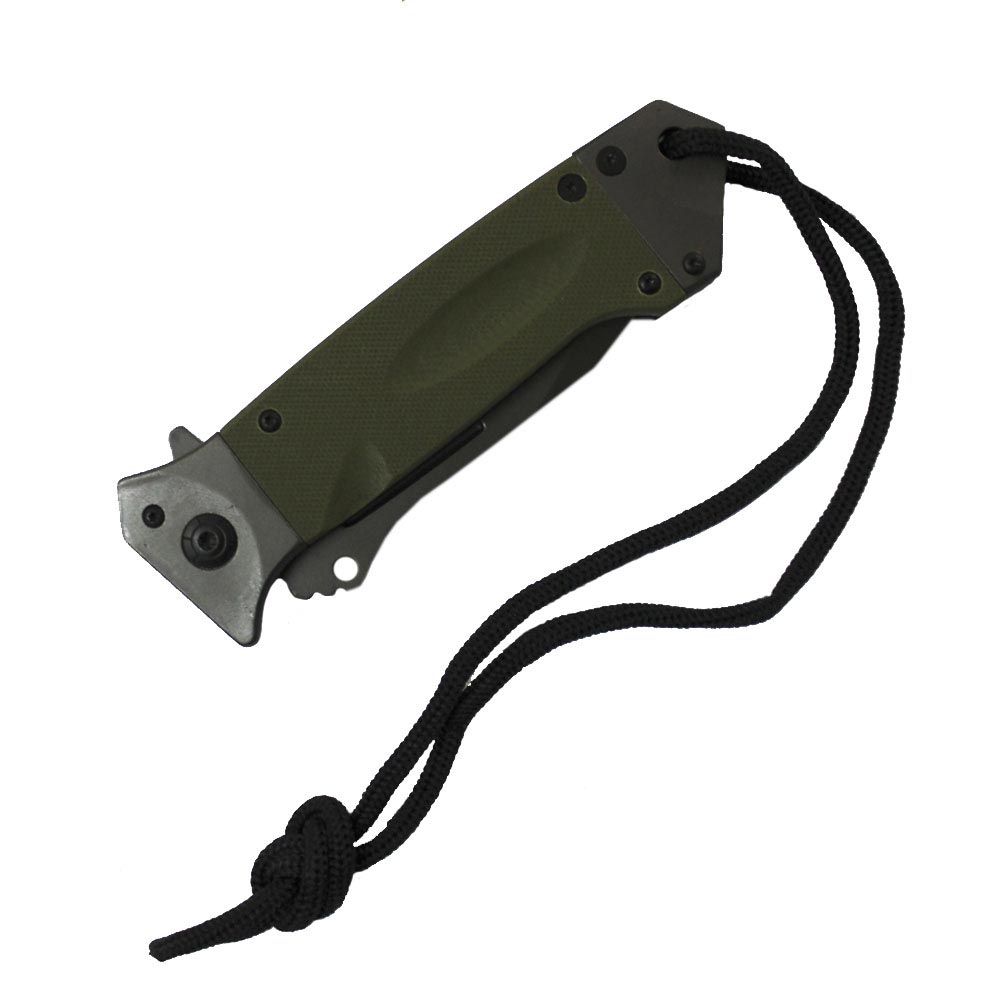 Cuchillo plegable MIL-TEC DA35 verde, hoja 95 mm