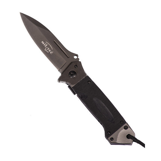 Navaja plegable MIL-TEC DA35 verde con hoja de 95 mm