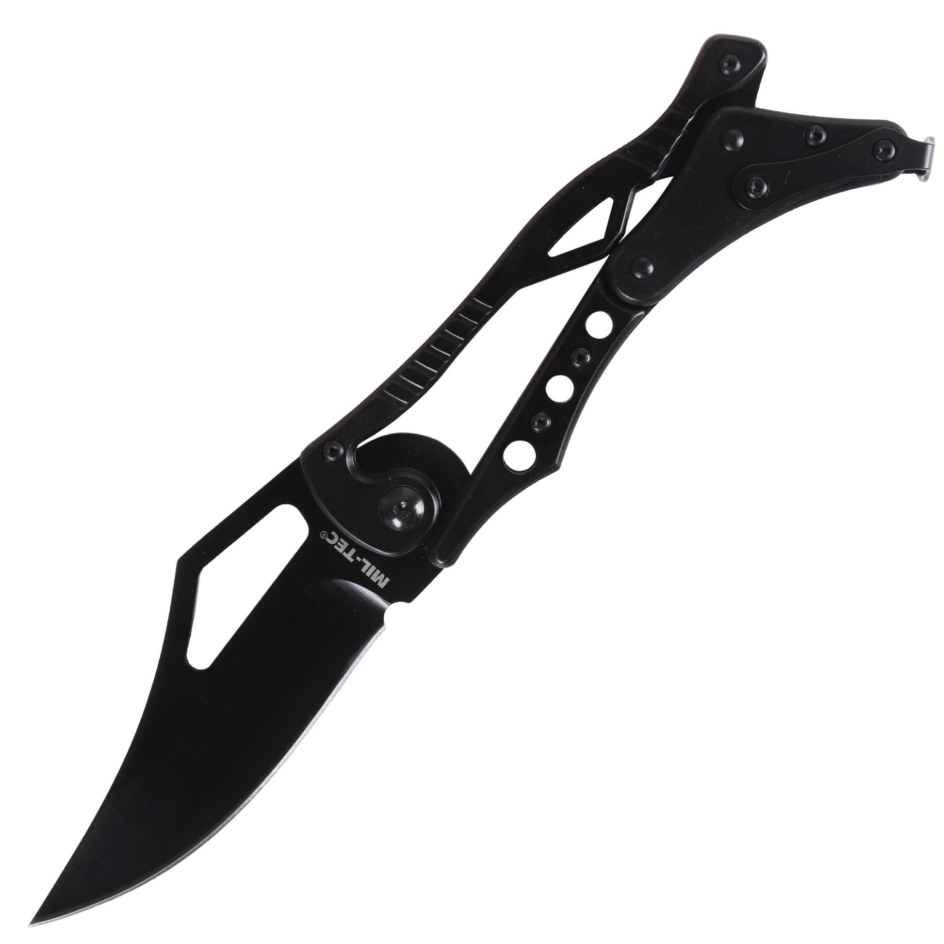 Navaja cerrada SCELETON, longitud total 21 cm, hoja 9,5 cm, mango de aluminio