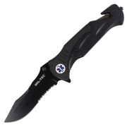 Navaja plegable MEDICAL 440/G10 con cortador y filo combinado