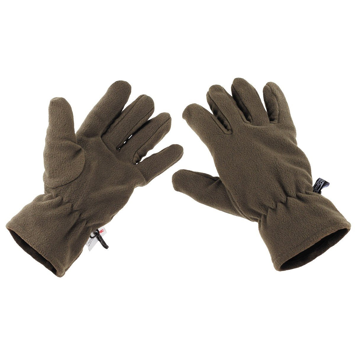 Guantes con dedos de fleece Thinsulate verdes