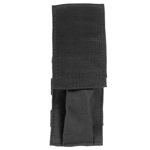 Funda negra para navaja plegable 16 x 6 cm, 100% poliéster