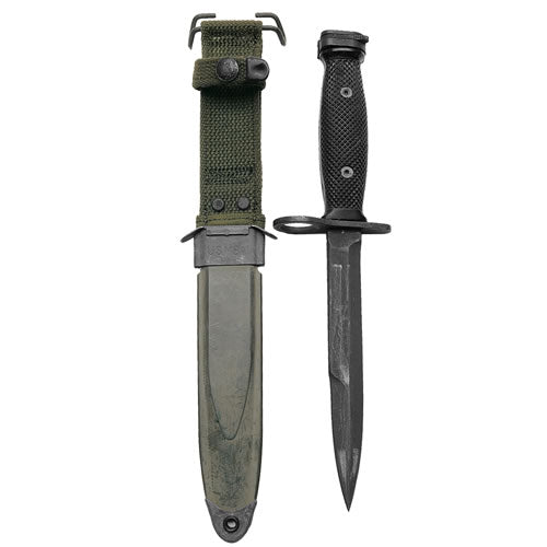 Bajoneta M7 réplica con funda M8A1, longitud 30 cm, hoja 17 cm