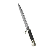 Bayoneta WH reproducción plata, hoja 19,5 cm, longitud total 32 cm