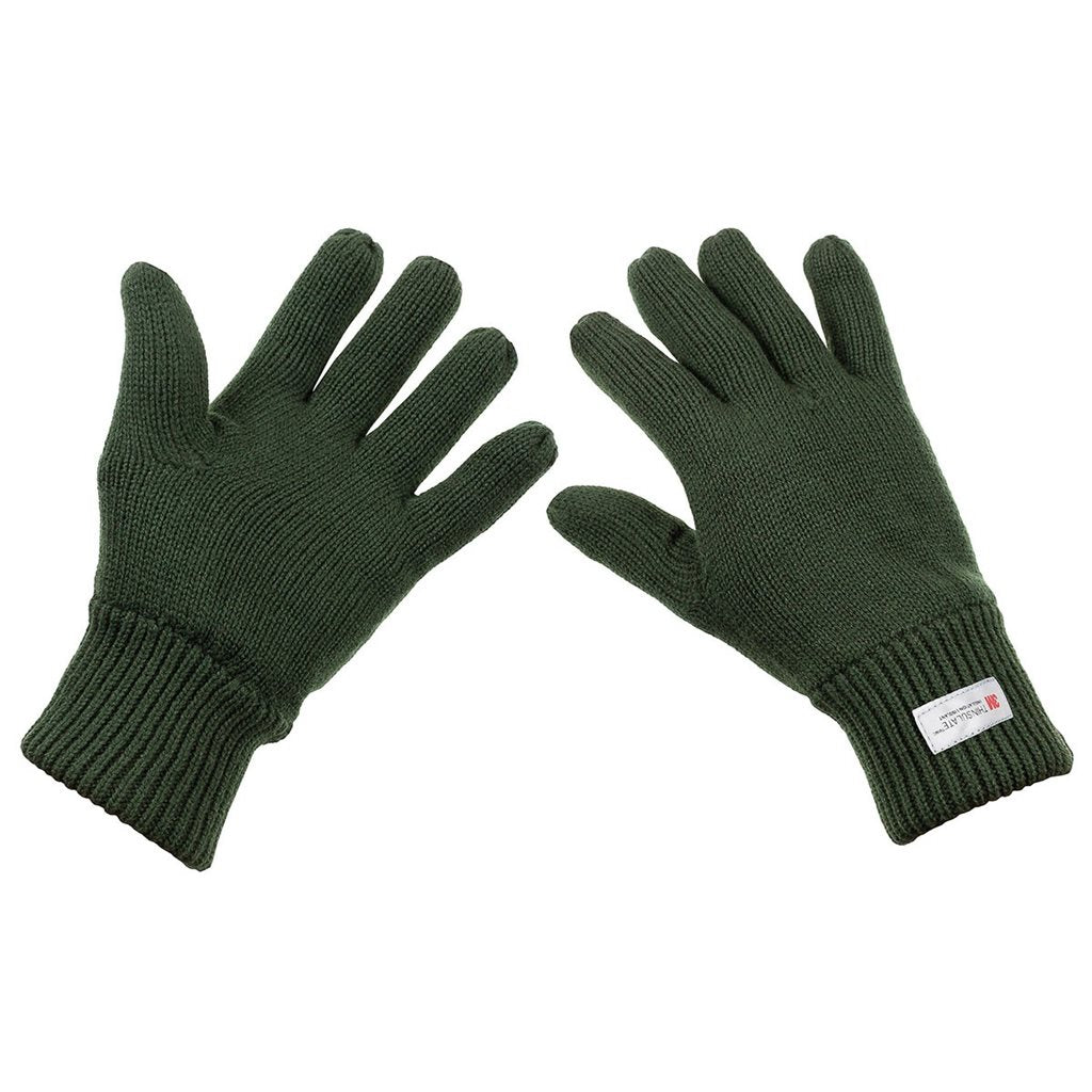 Guantes de punto con dedos Thinsulate ZEENÉ, exterior 100% acrílico y forro 100% poliéster