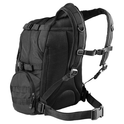 Mochila táctica COMMUTER negra de Condor para portátil 15,4" vista frontal