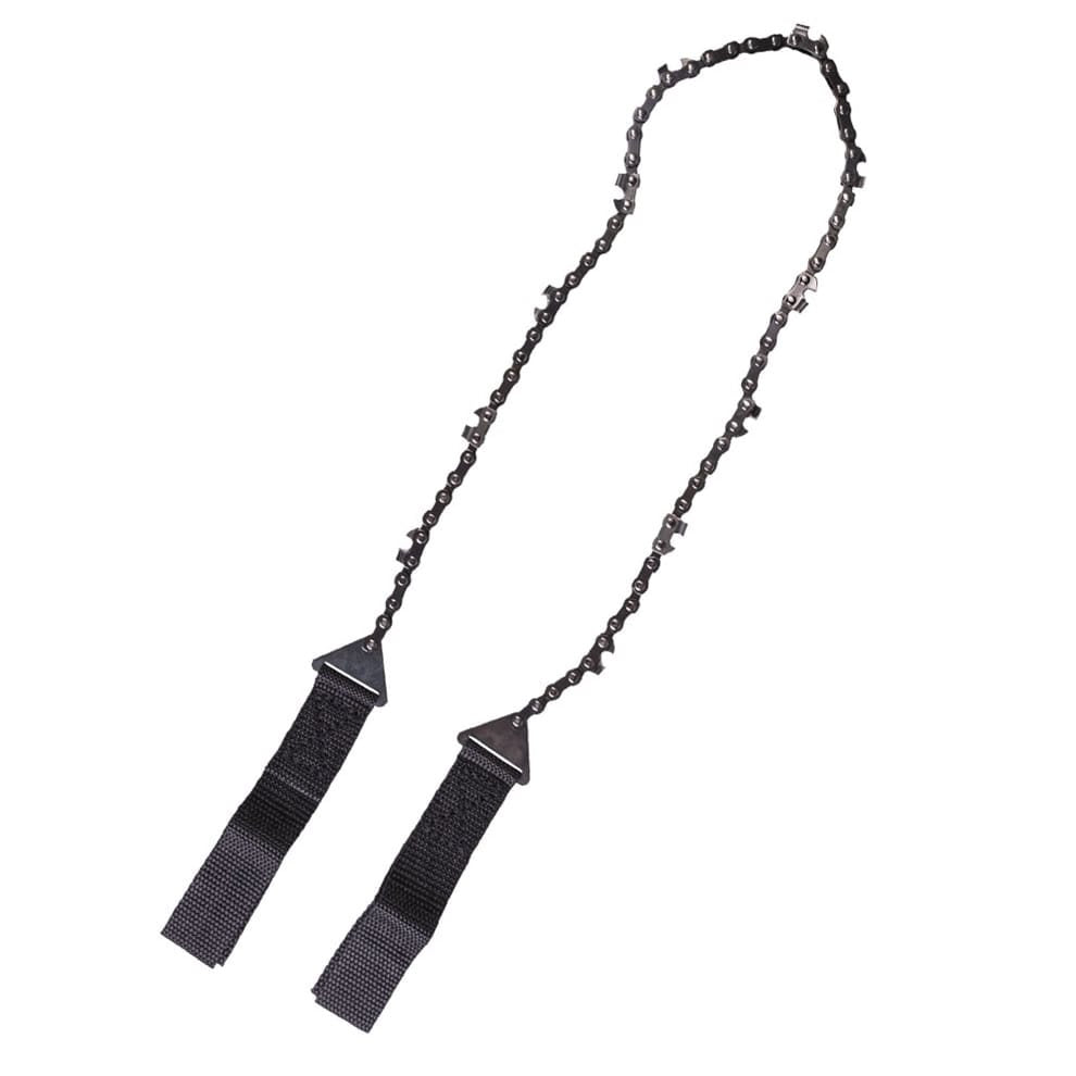Sierra de cadena Mil-Tec 65 cm con dos correas auxiliares