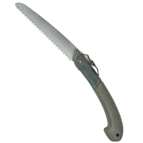 Sierra plegable 18 cm verde con empuñadura de plástico