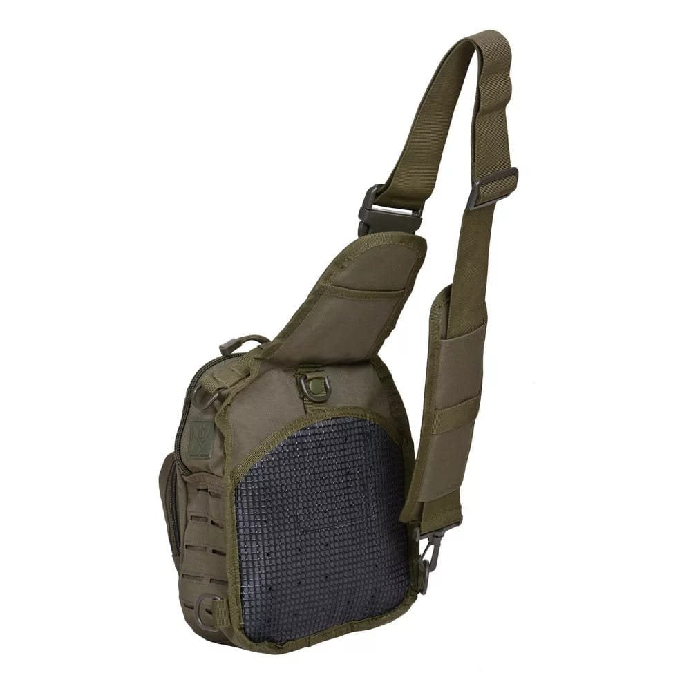 Mochila LC-B55 LASER MOLLE verde, bandolera pequeña para un hombro