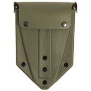 Funda plástica verde para pala plegable US/BW con 2 clips Alice y cierre a presión