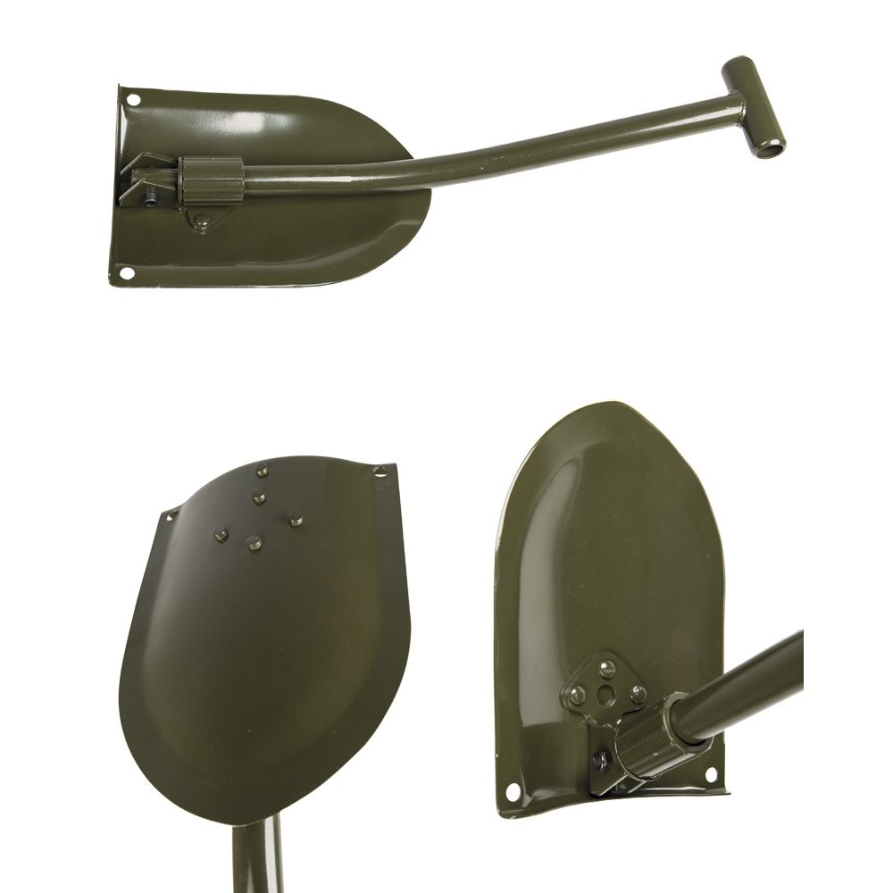 Pala plegable estilo sueco con empuñadura en T