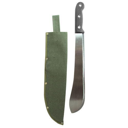 Macheta BOLO MiL-TEC hoja 36,5 cm, longitud 49,5 cm, funda verde y mango plastico