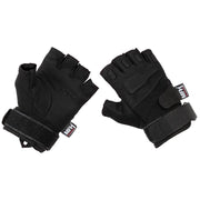Guantes PROTECH tácticos sin dedos en negro