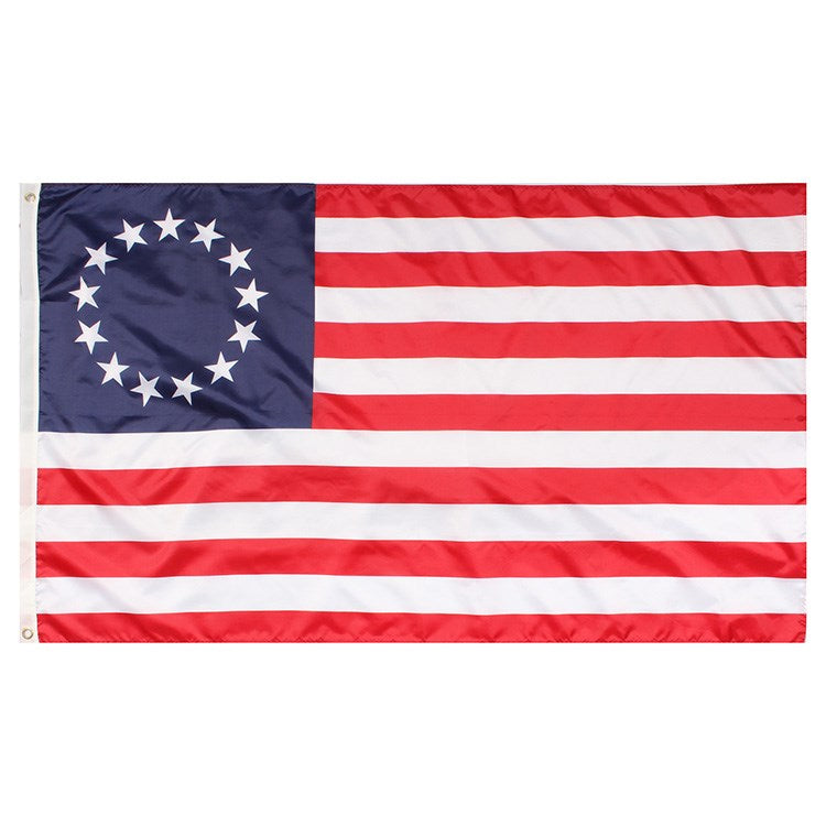 Bandera colonial de EE. UU. (13 estrellas) 1777-1795, 90x150 cm, poliéster