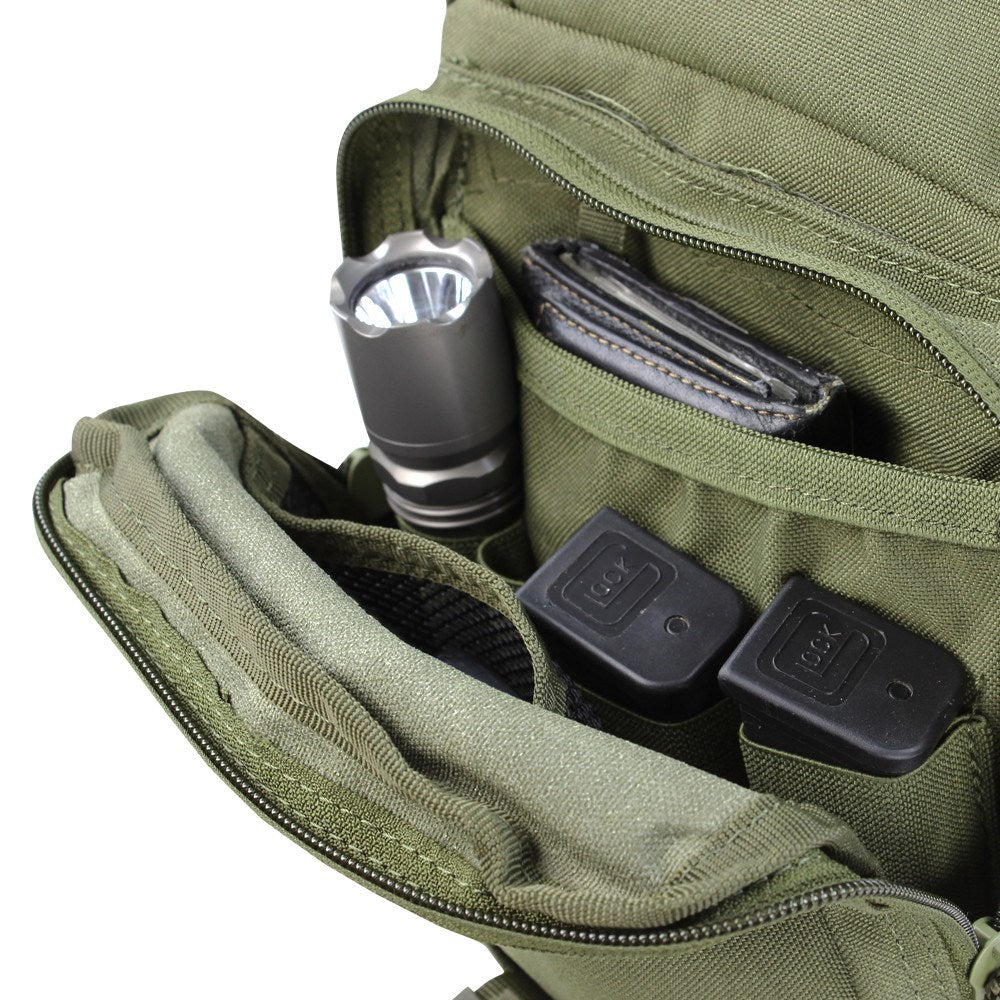 Bolsa EDC bandolera CONDOR, diseño para uso diario y masculino