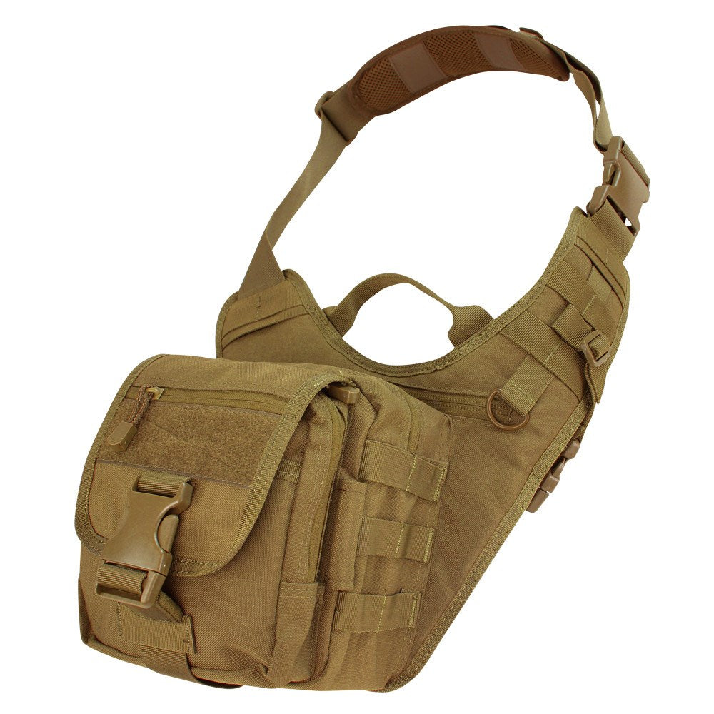 Bolsa EDC de hombro verde CONDOR vista frontal