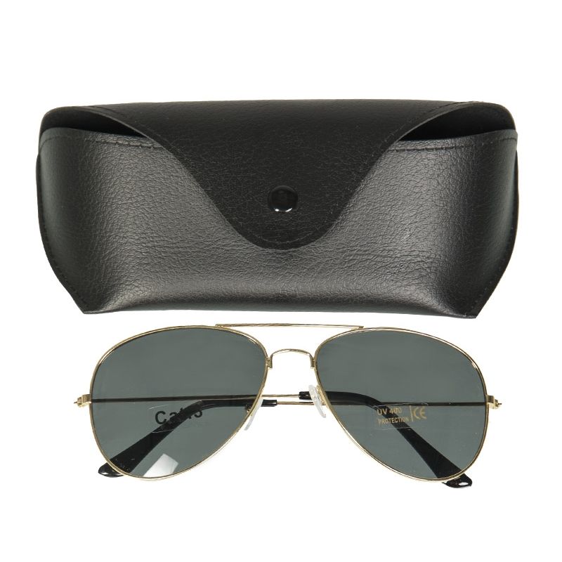 Gafas de sol piloto US doradas con estuche - producto 15606000