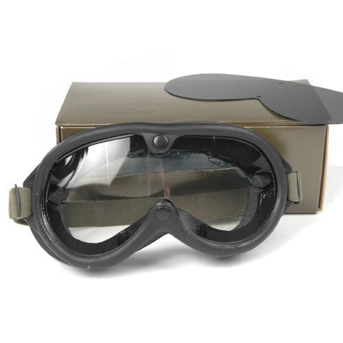 Gafas protectoras US M44 negras en caja