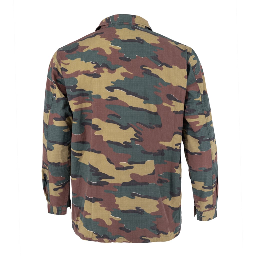 Blusa militar belga Jigsaw usada - original belga