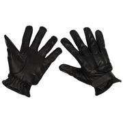 Guantes de cuero con relleno de arena de sílice, color negro
