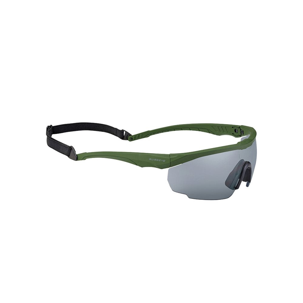 Gafas SWISS EYE Blackhawk con montura negra y 3 lentes