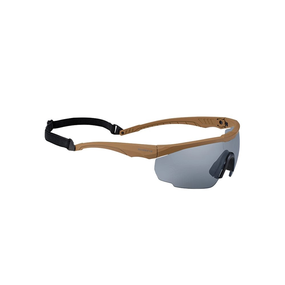Gafas SWISS EYE BLACKHAWK montura negra con 3 lentes y estuche