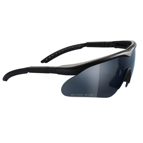 Gafas Swiss Eye Raptor con marco negro y conjunto de 3 cristales intercambiables